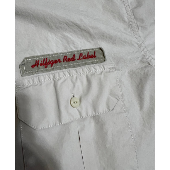 Hilfiger Red Label Light Tan Short Sleeved Button Down, Size XXL - Picture 4 of 5